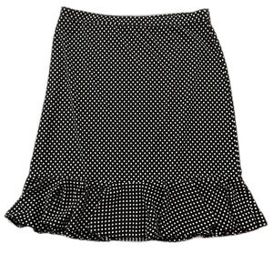Michael Kors 12 black skirt w/off white dots.